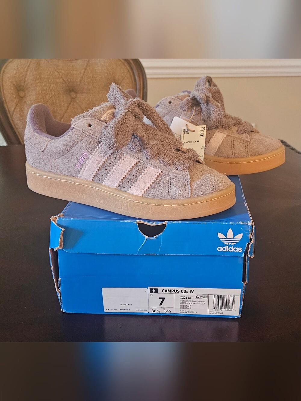 adidas Campus 00s W Sneakers in Grey and Light Pink